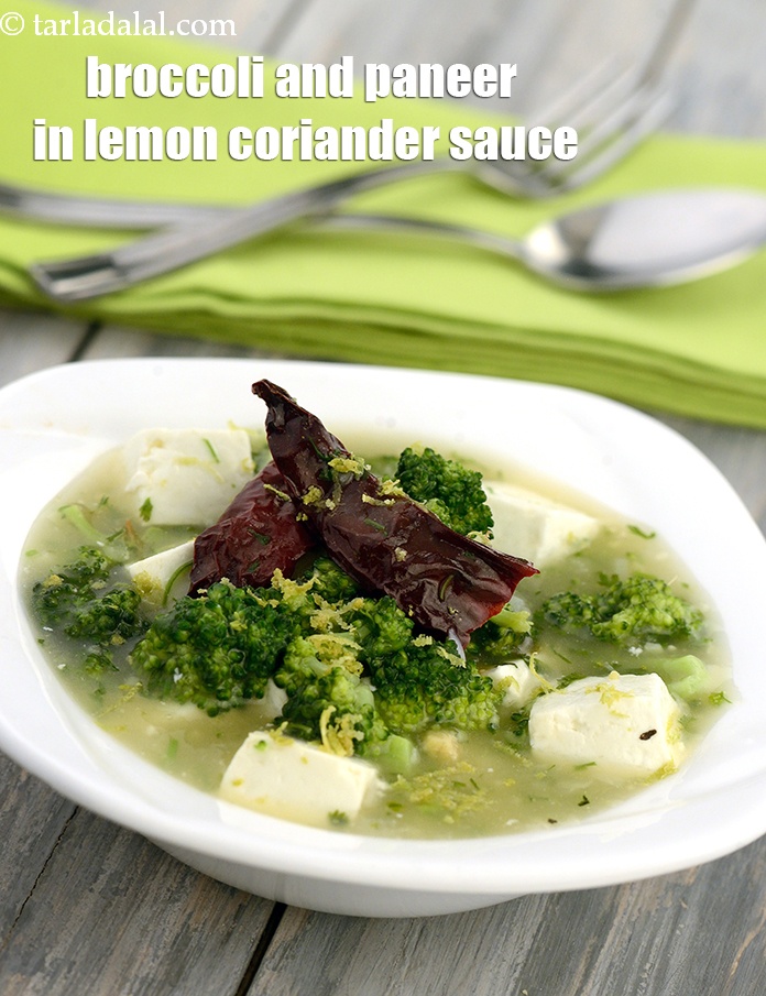 Calories in Broccoli and Paneer in Lemon Coriander Sauce