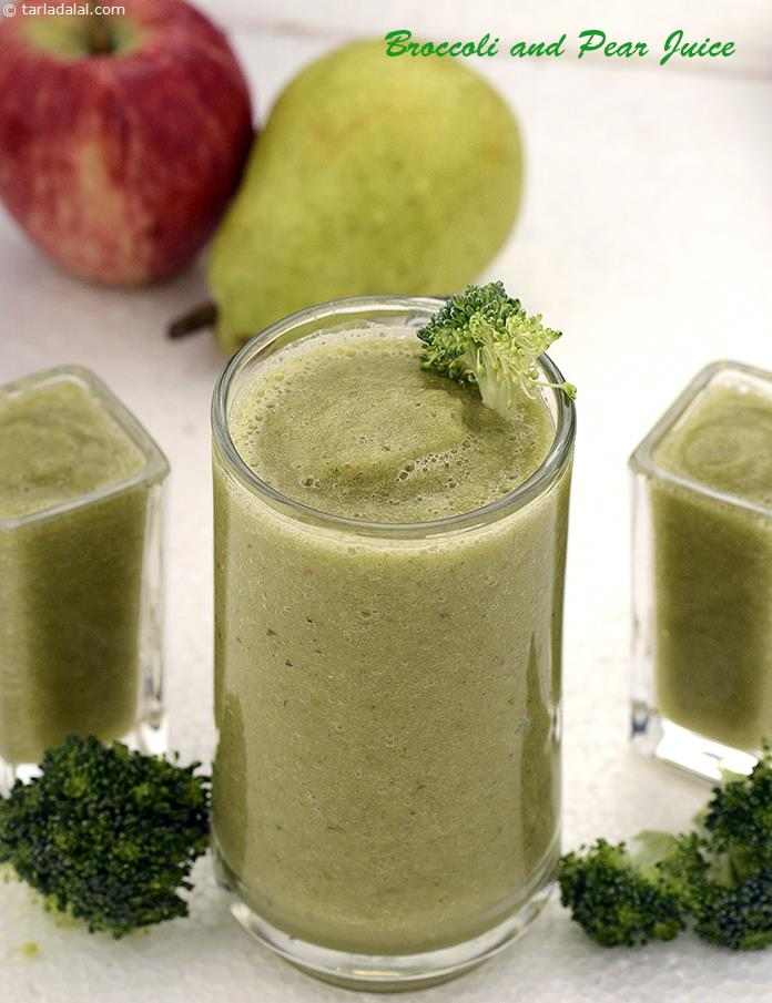 Broccoli and Pear Juice