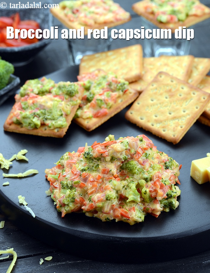 Broccoli and Red Capsicum Dip, Hot Broccoli Dip