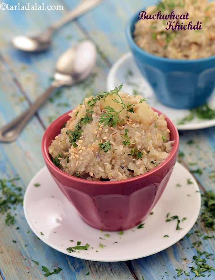 Calories in Buckwheat Khichdi, Farali Kutto Khichdi Recipe, Vrat Recipe, Fasting Recipe