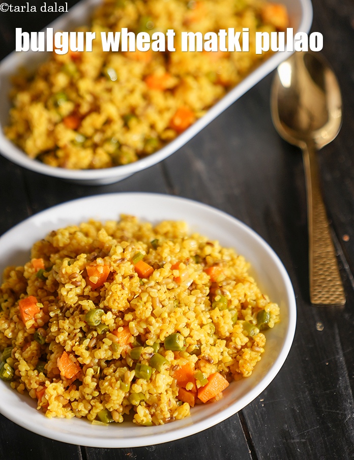 Bulgur Wheat and Matki Pulao