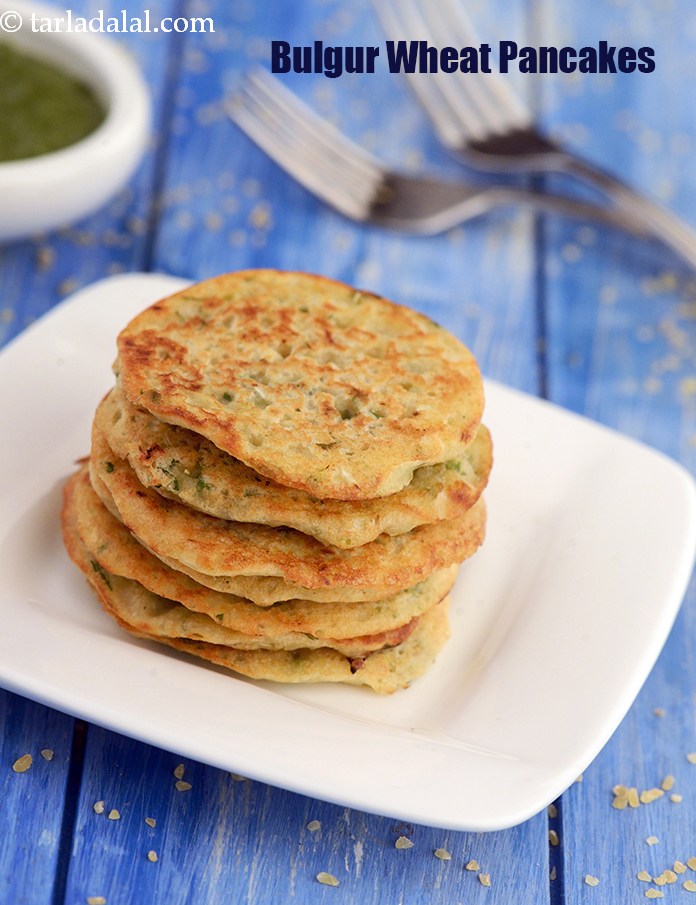 Calories in Bulgur Wheat Pancakes, Dalia Chilla
