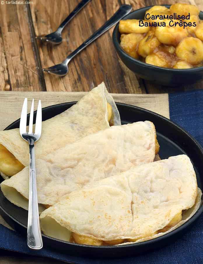 Calories in Caramelised Banana Cr?pes, Eggless Banana Cr?pe