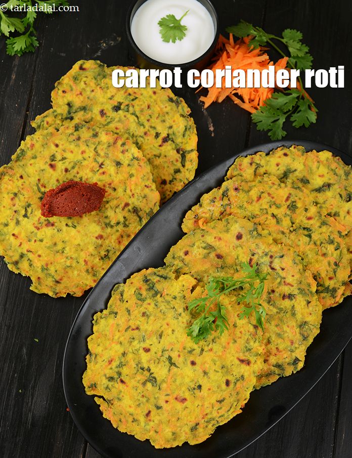 Carrot and Coriander Roti