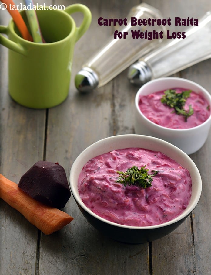 Calories in Carrot Beetroot Raita for Weight Loss