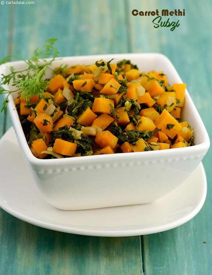 Carrot Methi Subzi ( Vitamin A and Vitamin C Rich Recipe )