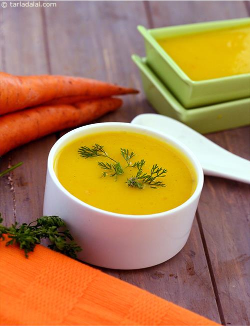 Calories in Carrot Soup, Gajar Soup Recipe