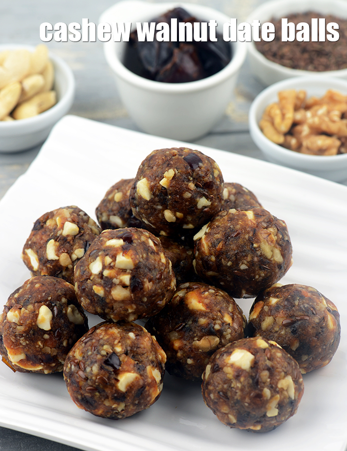 Cashew Walnut Date Balls