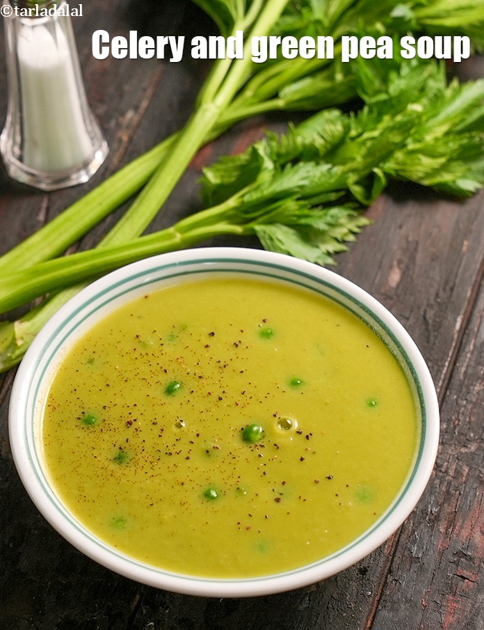 Celery and Green Peas Soup