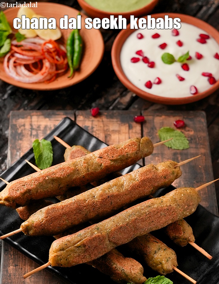 Chana Dal Seekh Kebab Or How To Make Seekh Kebab Recipe