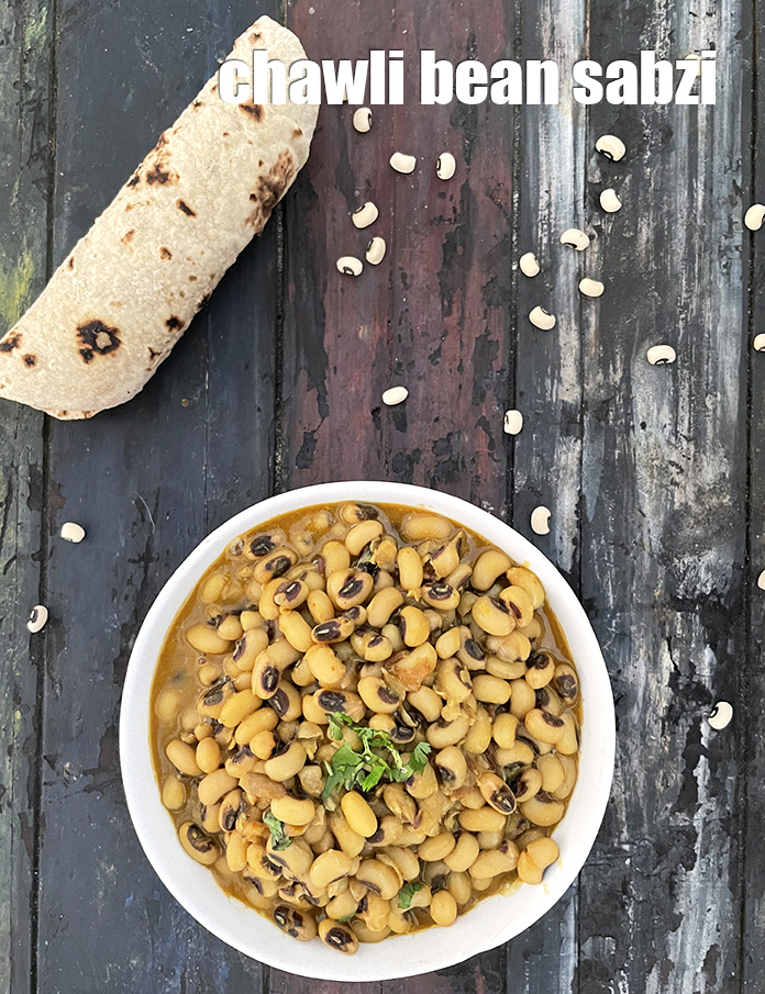 Calories in Chawli Bean Sabzi, Healthy Lobhia Sabzi