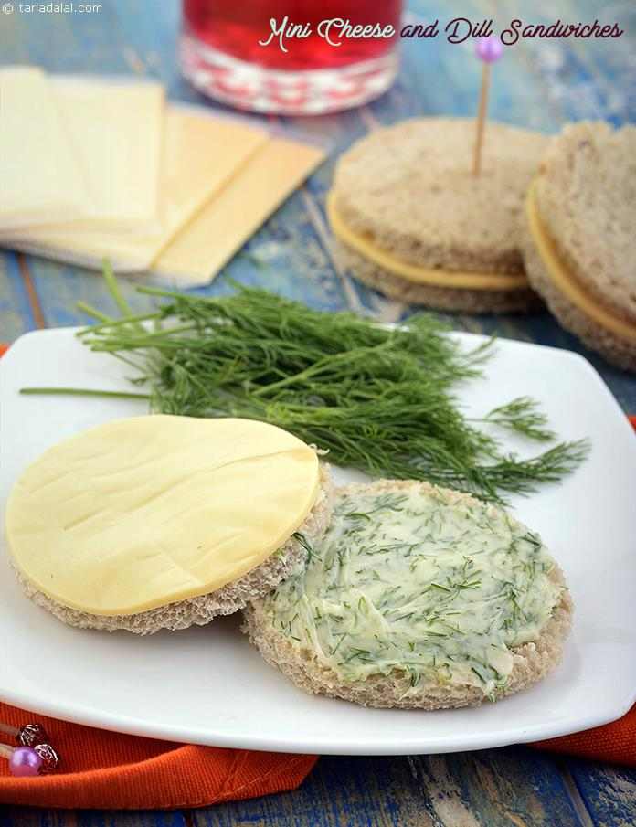 Mini Cheese and Dill Sandwiches