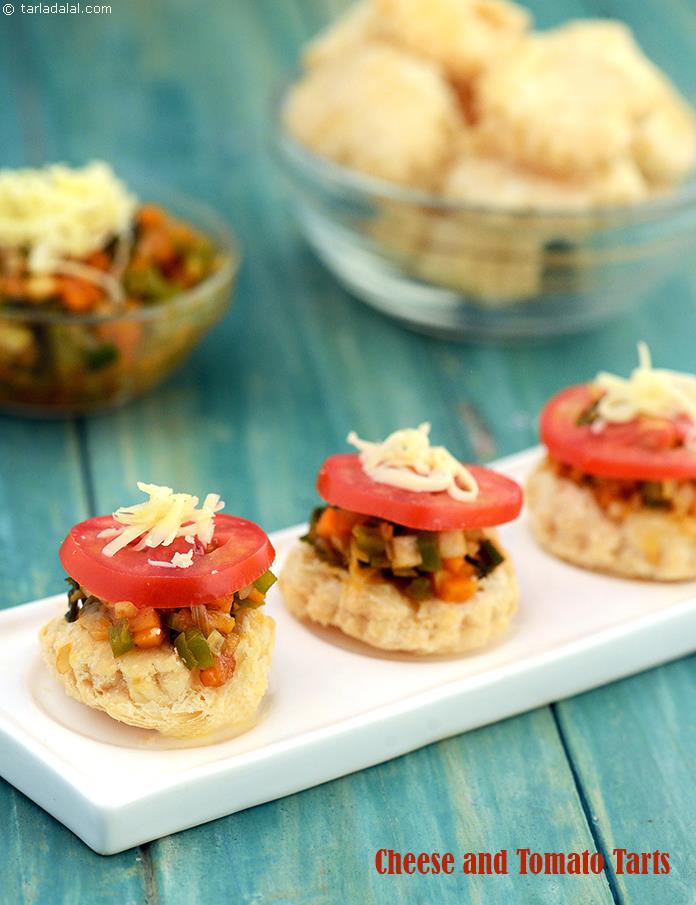 Cheese and Tomato Tarts ( Finger Foods For Kids )