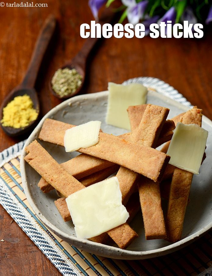 Calories in Cheese Sticks, Eggless Indian Cheese Straw with Wheat Flour