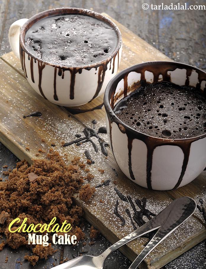Eggless Chocolate Mug Cake, Microwave Mug Cake