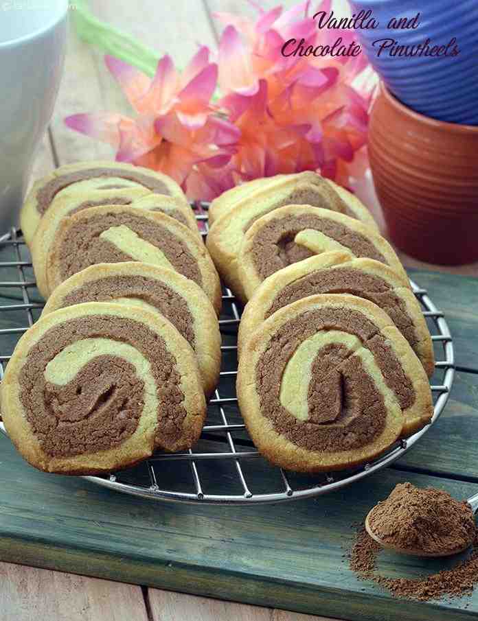 Calories in Vanilla and Chocolate Pinwheels