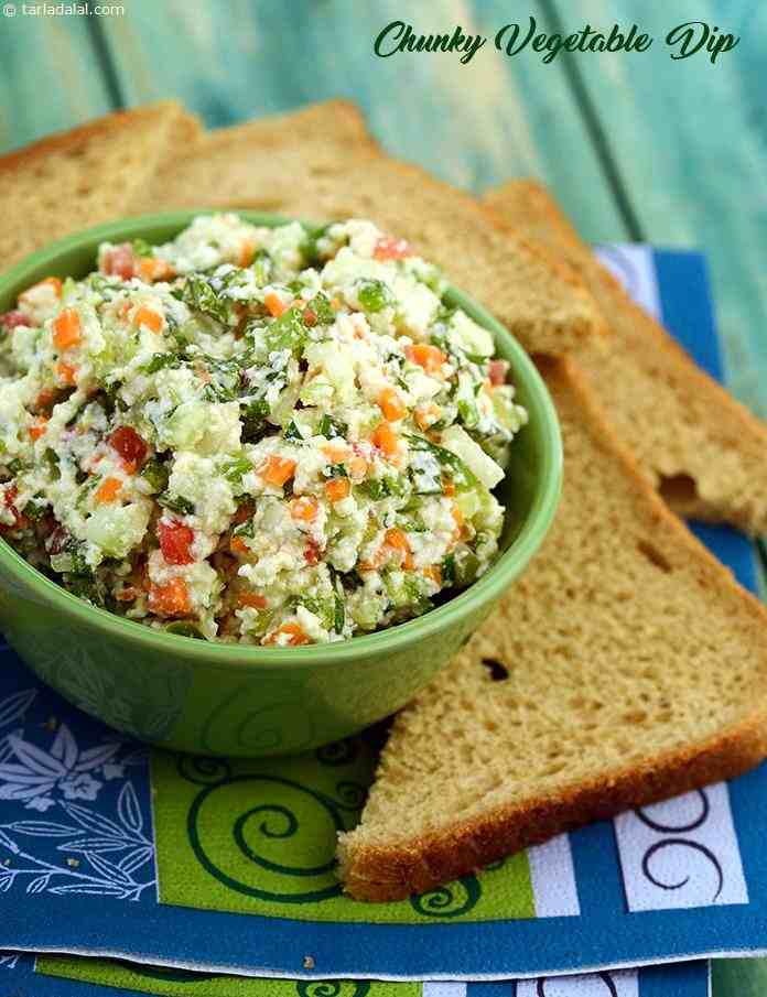 Calories in Chunky Vegetable Dip ( Kebabs and Tikkis Recipes)