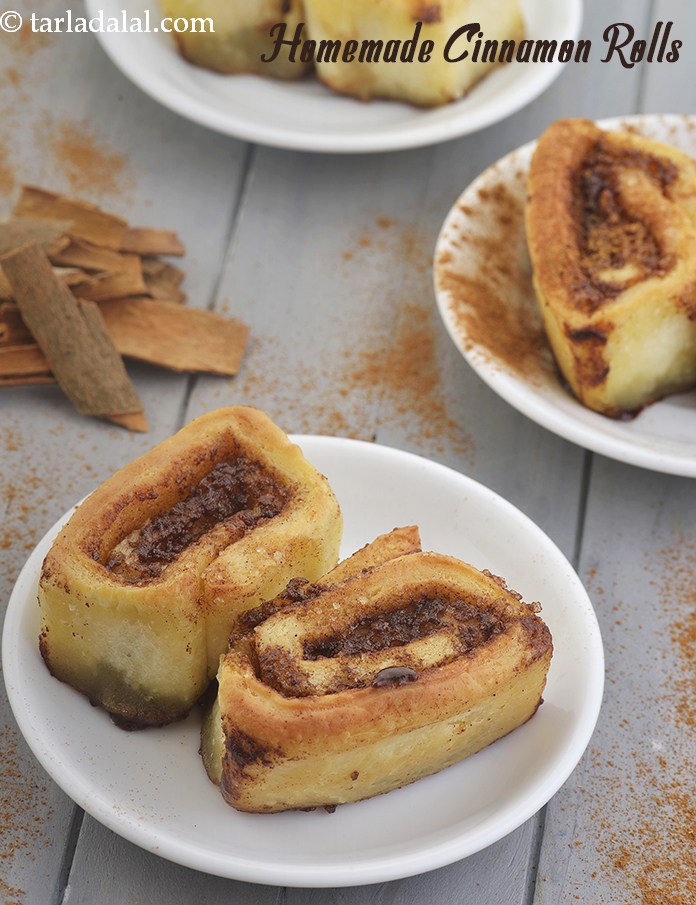 Calories in Homemade Cinnamon Rolls Recipe, Eggless