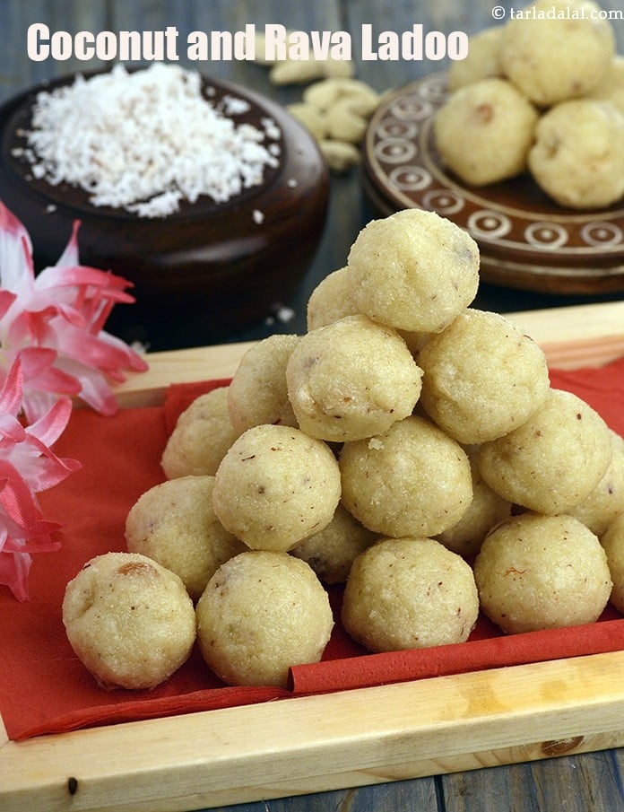 Calories in Coconut and Rava Ladoo ( Laddu)