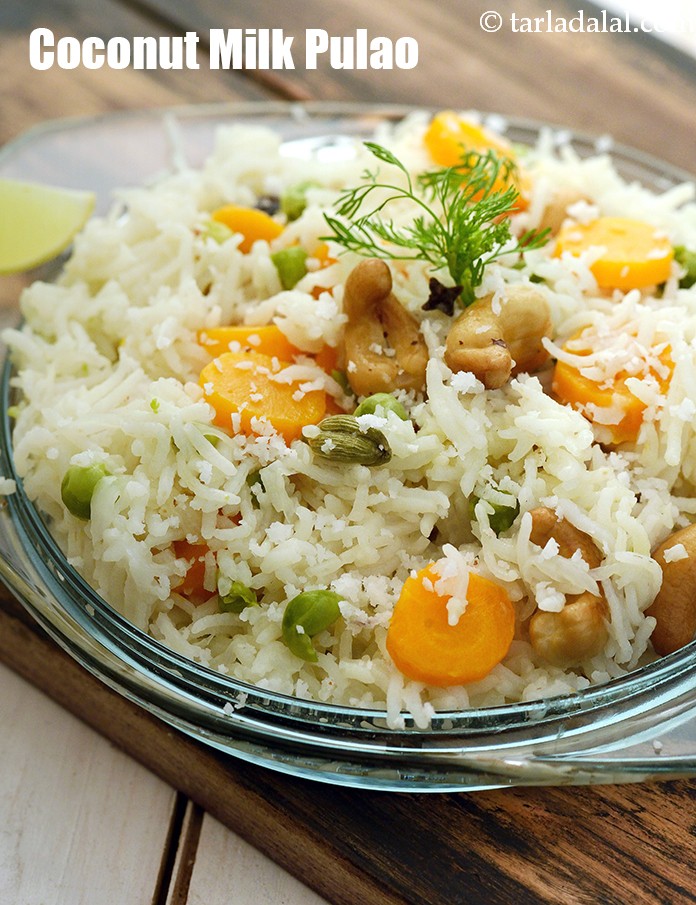 Coconut Milk Pulao, Coconut Milk Rice