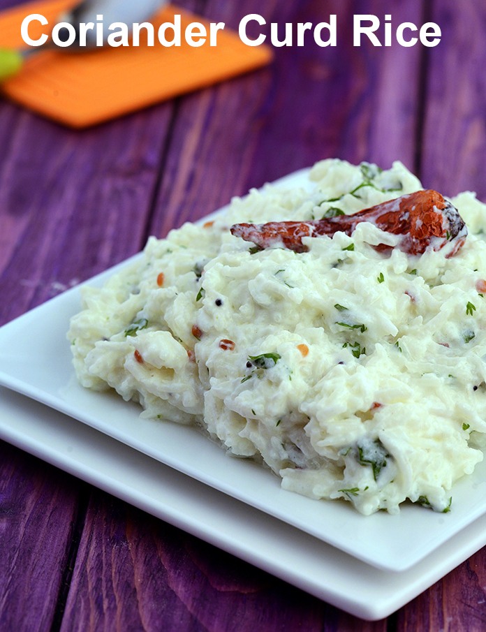 Coriander Curd Rice