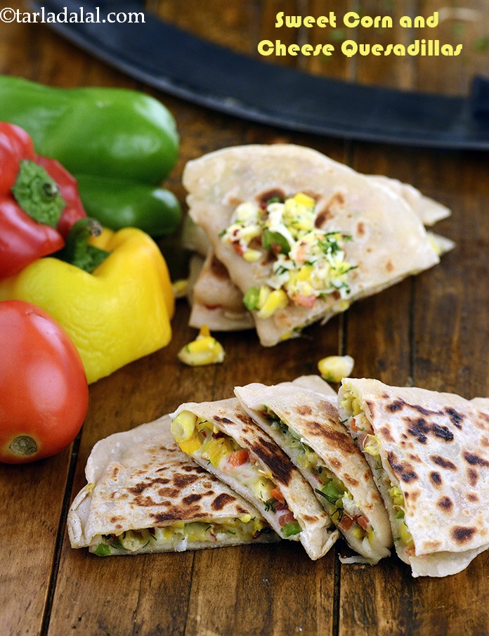 Calories in Sweet Corn and Cheese Quesadillas