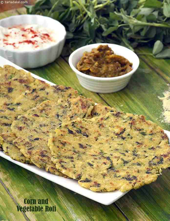 Calories in Corn and Vegetable Roti