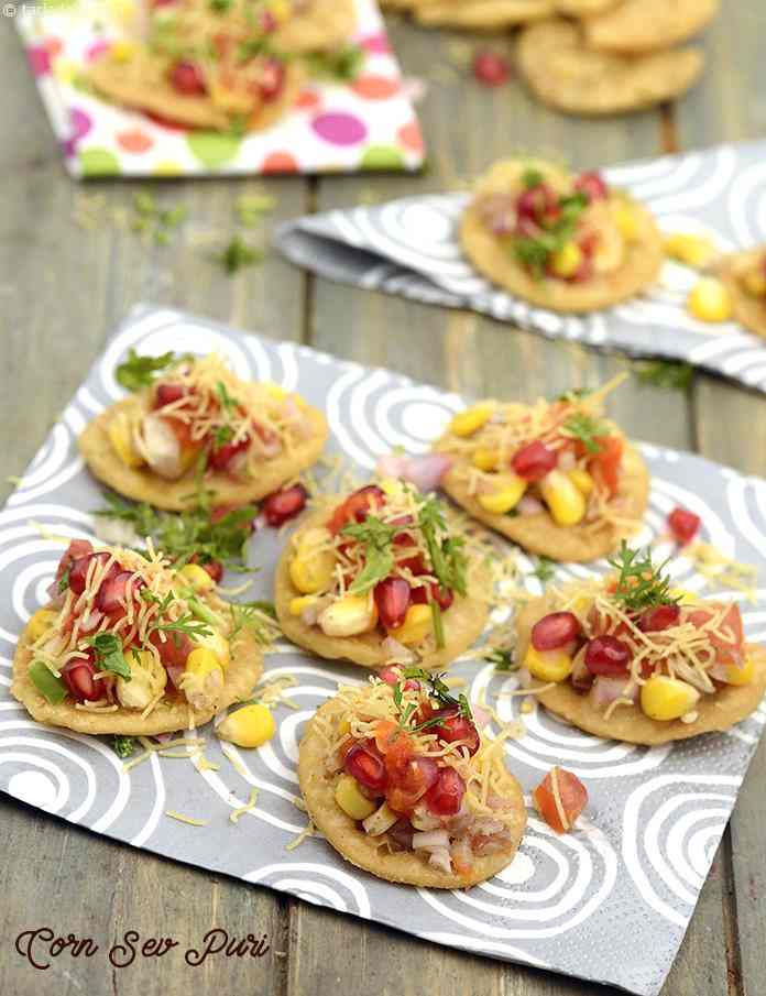 Calories in Corn Sev Puris ( Gluten Free)