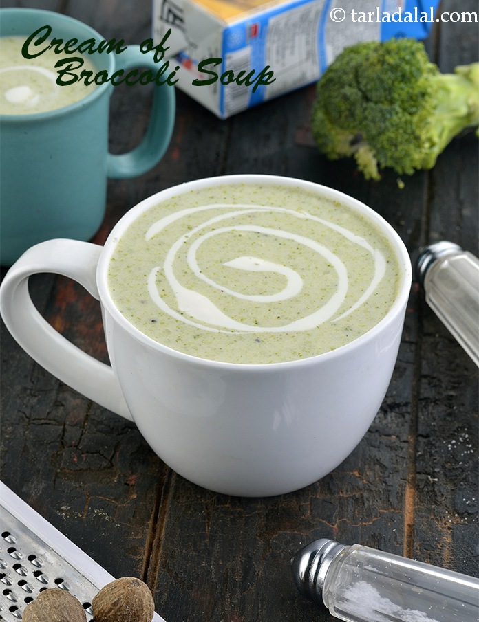 Calories in Cream Of Broccoli Soup, Veg Broccoli Soup Recipe