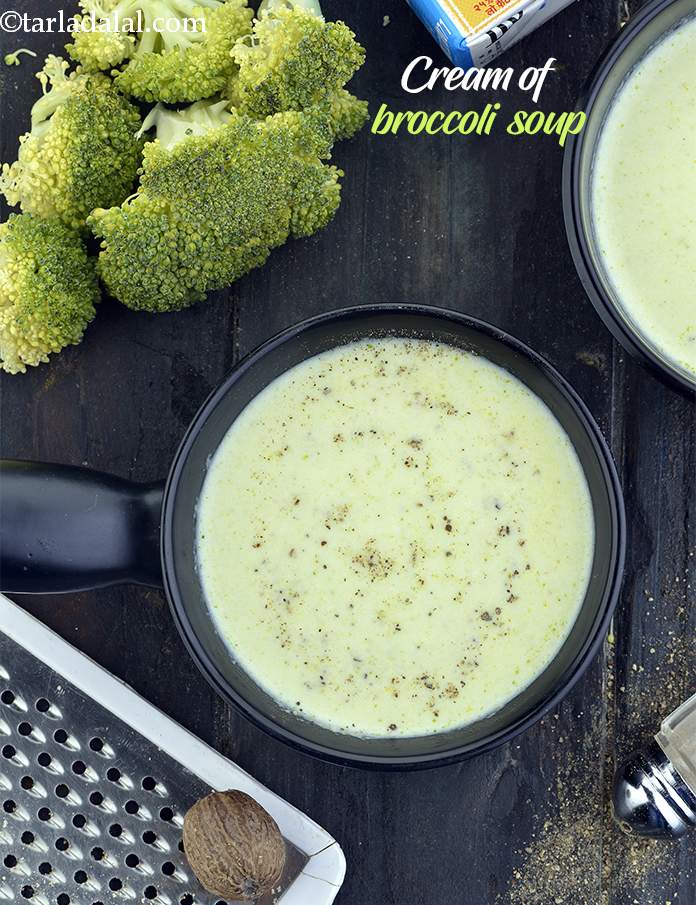 Calories in Cream Of Broccoli Soup ( Jain International Recipe)