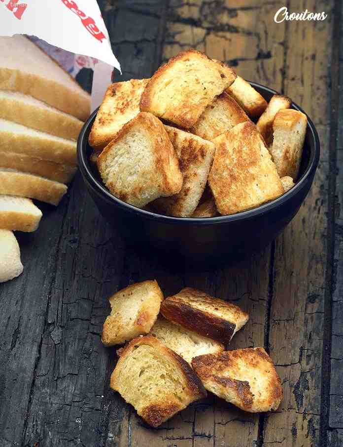 Calories in Croutons, Pan Toasted Crouton Recipe