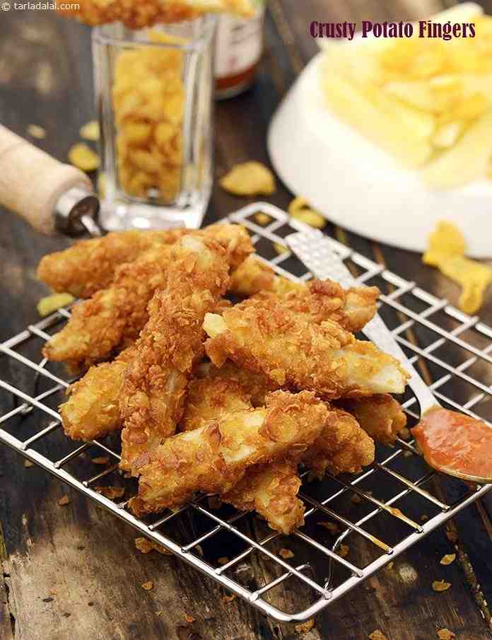 Crusty Potato Fingers ( Mexican Recipe)