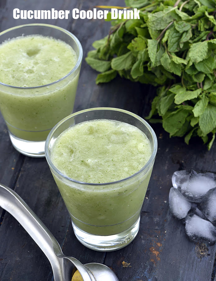 Calories in Cucumber Cooler Drink, Cucumber Lime Mint Drink