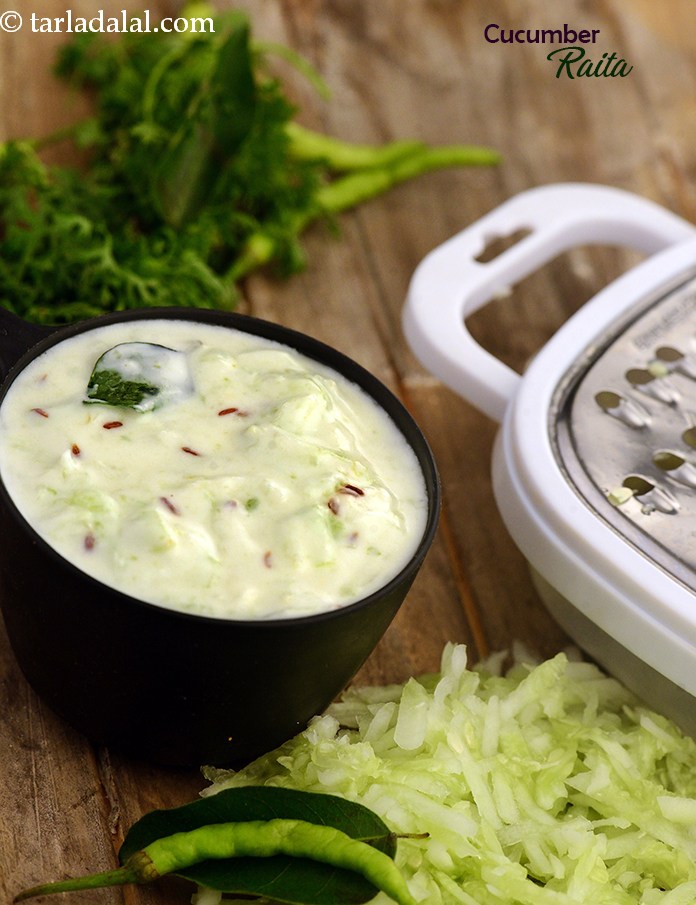 Cucumber Raita, Low Calorie Healthy Cooking