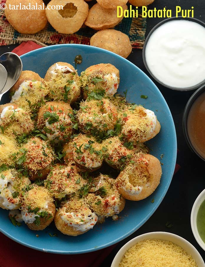 Calories in Dahi Batata Puri, Mumbai Dahi Puri Chaat