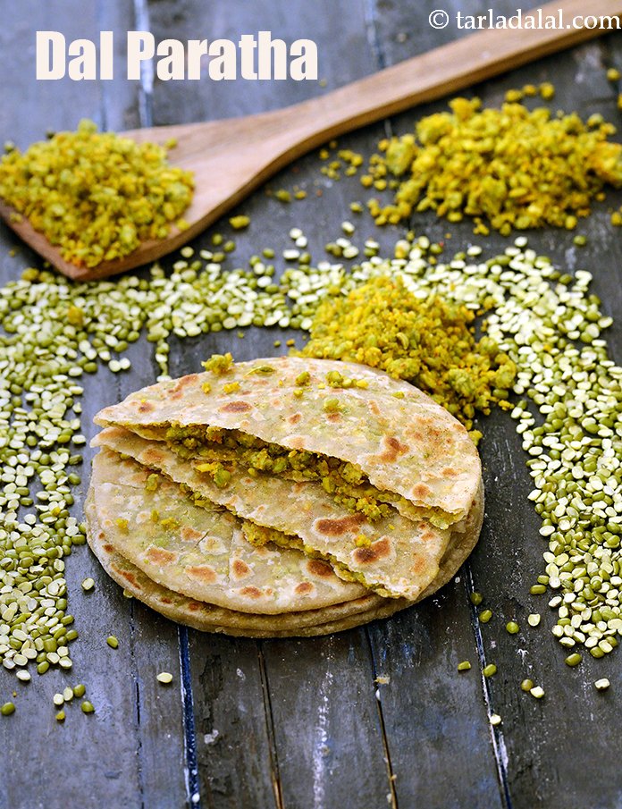 Calories in Dal Paratha, Healthy Green Moong Dal ka Paratha