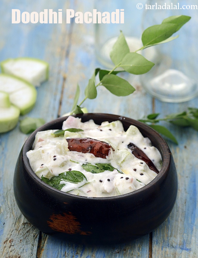 Doodhi Pachadi / Spicy Doodhi Raita