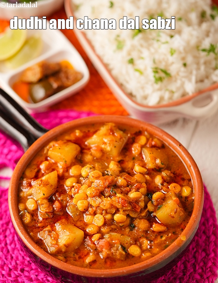 Calories in Dudhi and Chana Dal Sabzi