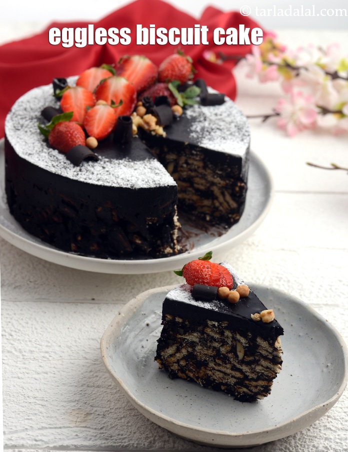 Calories in Eggless Biscuit Cake, No Bake Biscuit Cake