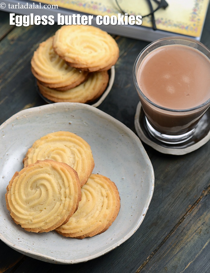 Calories in Eggless Butter Cookies, Indian Vanilla Butter Cookies