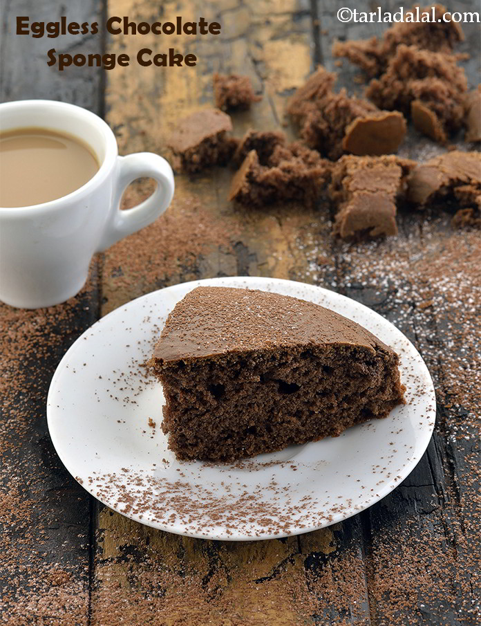 Eggless Chocolate Sponge Cake Using Condensed Milk