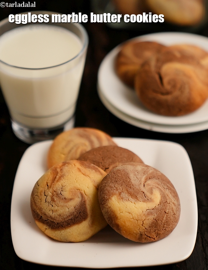 Calories in Eggless Marble Butter Cookies