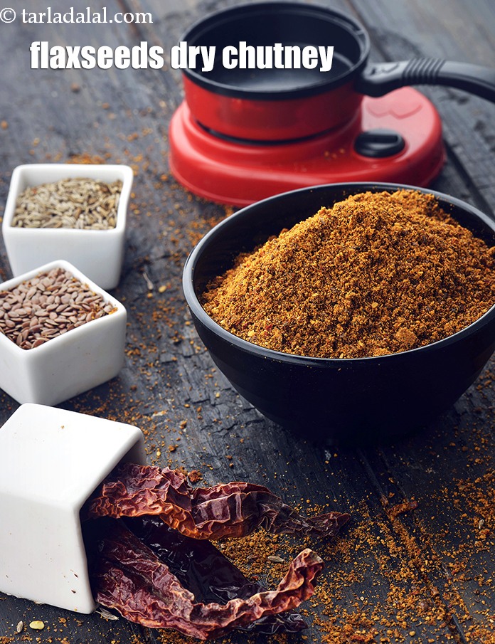 Flaxseeds Dry Chutney, South Indian Flax Seeds Podi
