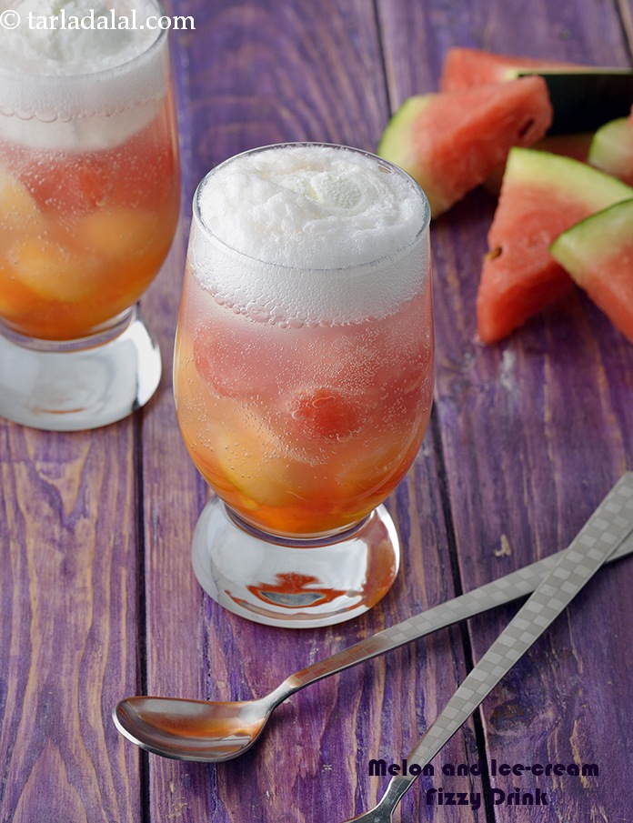 Calories in Melon Ice Cream Drink, Watermelon Ice Cream Soda Float