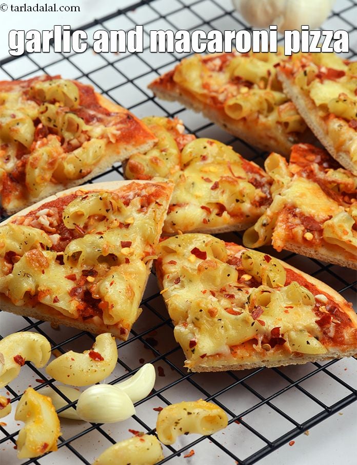 Garlic and Macaroni Pizza