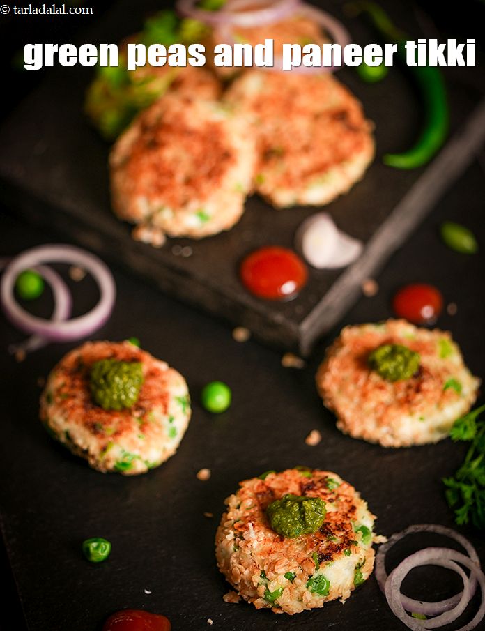 Green Pea and Paneer Tikki ( Finger Foods for Kids )