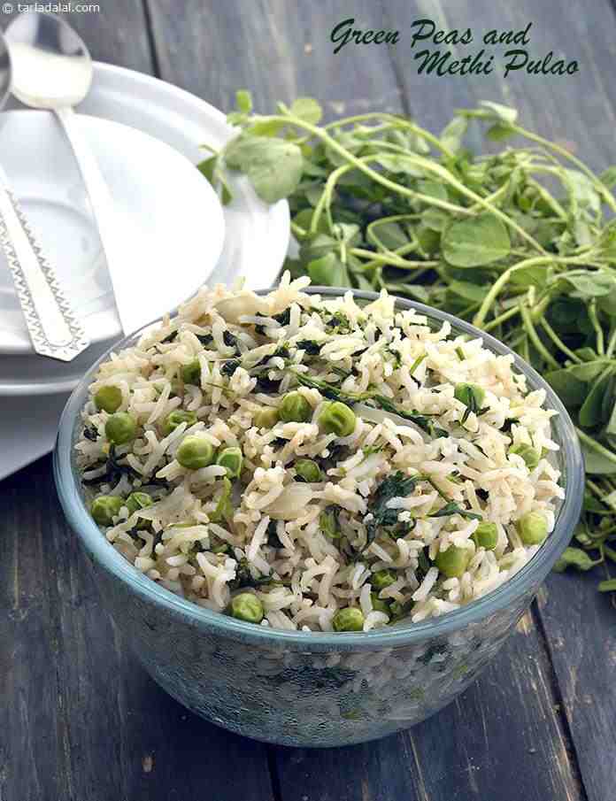 Green Peas and Methi Pulao
