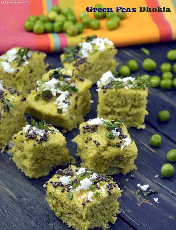 Green Peas Dhokla, Microwave Dhokla Recipe