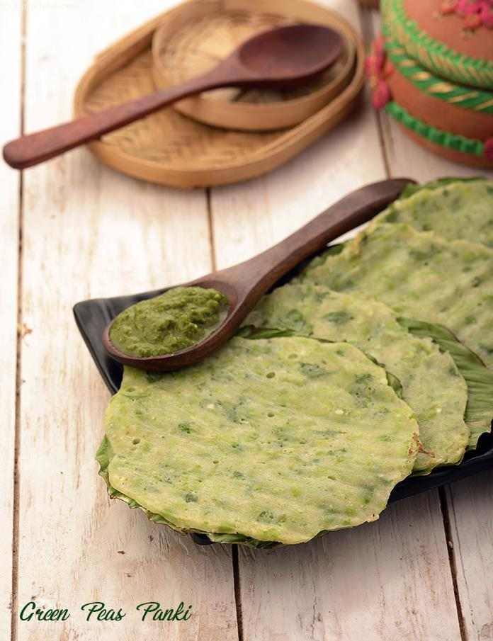 Green Peas Panki ( Non- Fried Snacks )