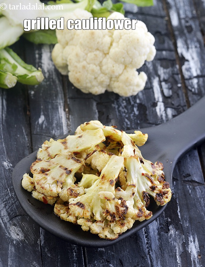 Calories in Grilled Cauliflower, Roasted Cauliflower with Herbs